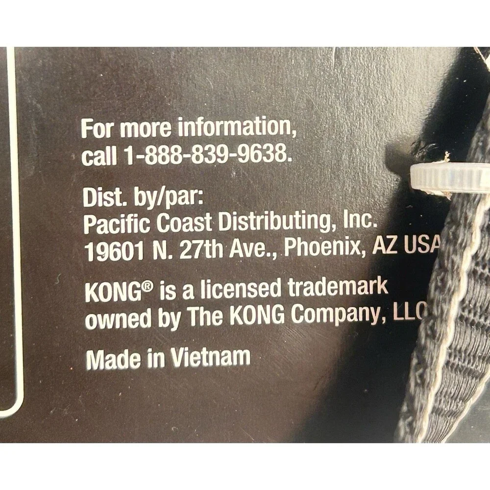 KONG Padded Harness for Dogs Size Small Black Ultra Durable